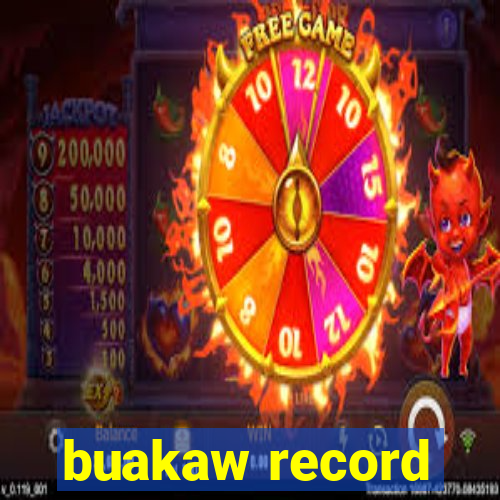 buakaw record